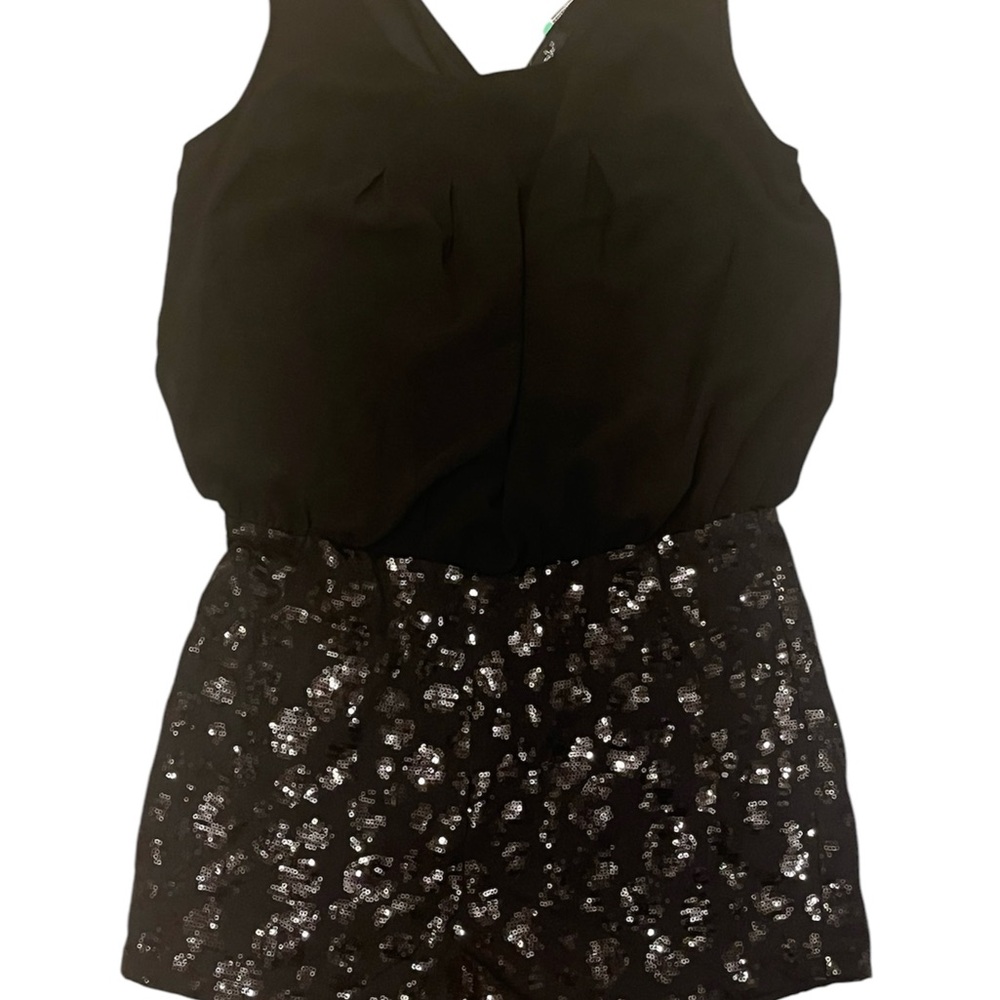 Papaya Black Sequin Jumpsuit